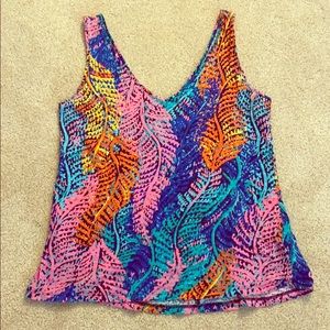 Lilly Pulitzer multicolored tank top size: M